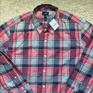 J Crew Plaid Button Up